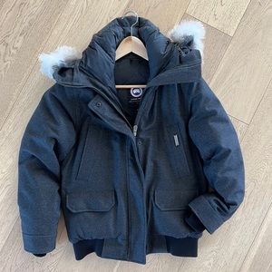 Wool Canada Goose Bomber Jacket - size L